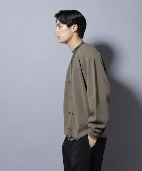 NANO universe（ナノユニバース）の「ELITE 7 FUNCTION W-FACE カーディガン（カーディガン/ボレロ・メンズ・カーキ/ブラック/チャコール・M/L）」の19枚目の写真