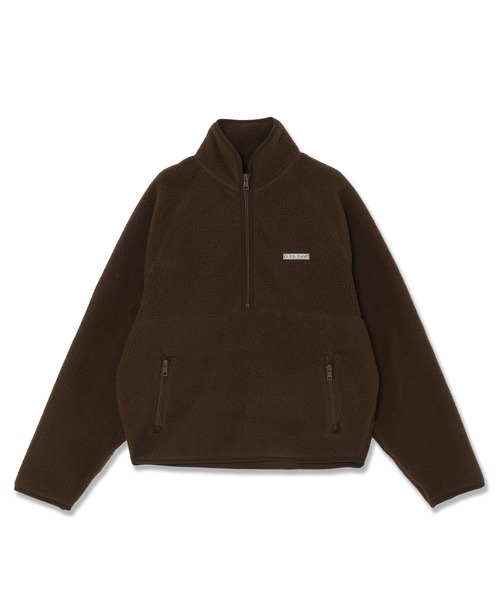 GUESS JEANS Mock Neck Sherpa Jacket ハーフジップ | GUESS(ゲス