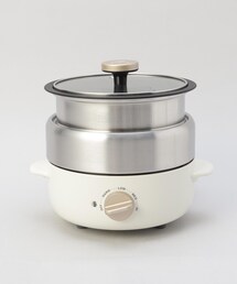 212 KITCHEN STORE(トゥワントゥキッチンストア)のコンパクトマルチグリルポット WH <BRUNO ブルーノ>(キッチン家電)