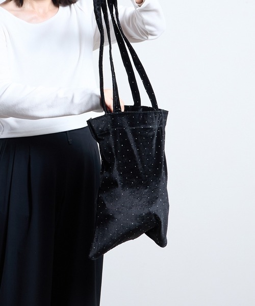 SPRUCE(スプルース)の「EM:プマキラキラトート(トートバッグ・レディース・ブラック/カーキ/ライトピンク/ベージュ・FREE)」の5枚目の写真