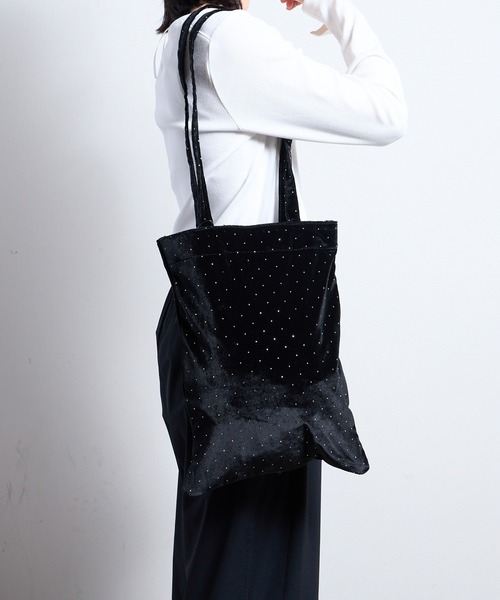 SPRUCE(スプルース)の「EM:プマキラキラトート(トートバッグ・レディース・ブラック/カーキ/ライトピンク/ベージュ・FREE)」の7枚目の写真