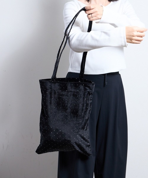 SPRUCE(スプルース)の「EM:プマキラキラトート(トートバッグ・レディース・ブラック/カーキ/ライトピンク/ベージュ・FREE)」の8枚目の写真