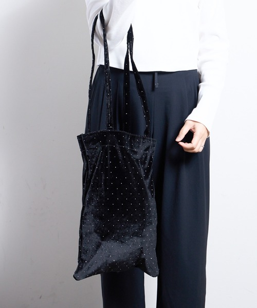 SPRUCE(スプルース)の「EM:プマキラキラトート(トートバッグ・レディース・ブラック/カーキ/ライトピンク/ベージュ・FREE)」の9枚目の写真