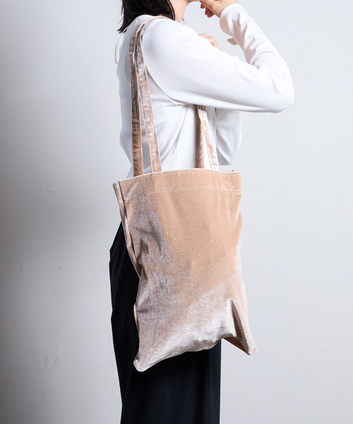 SPRUCE(スプルース)の「EM:プマキラキラトート(トートバッグ・レディース・ブラック/カーキ/ライトピンク/ベージュ・FREE)」の12枚目の写真