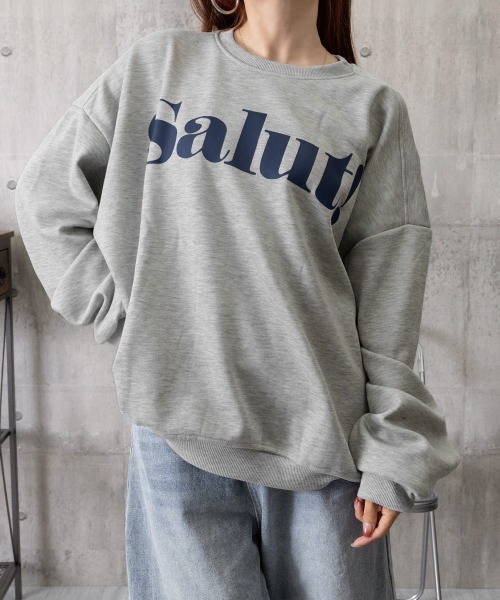 Miniministore（ミニミニストア）の「英字ロゴトレーナー裏起毛スウェット韓国風（スウェット・レディース・グレー/ブラウン/グリーン/ホワイト/ブラック・FREE）」の21枚目の写真