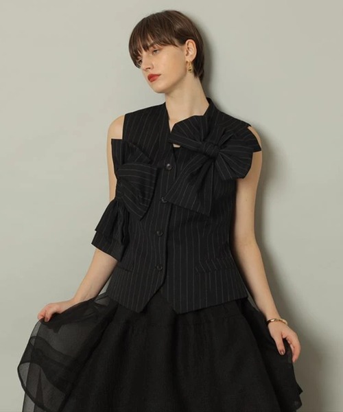 リボンベスト（その他アウター）｜CADUNE（カデュネ）のファッション