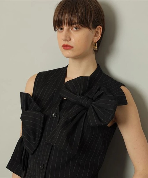 リボンベスト（その他アウター）｜CADUNE（カデュネ）のファッション