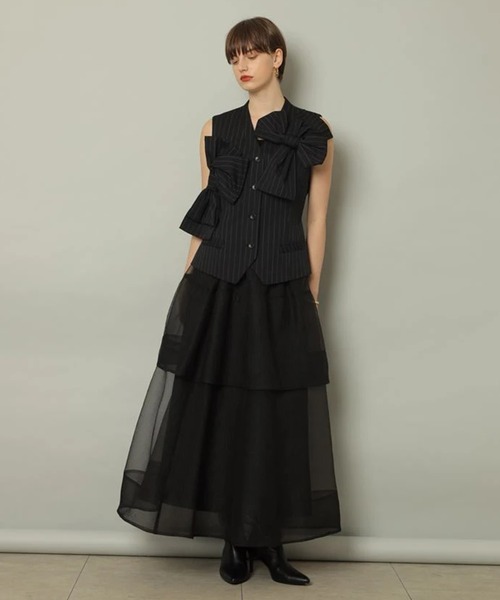 リボンベスト（その他アウター）｜CADUNE（カデュネ）のファッション