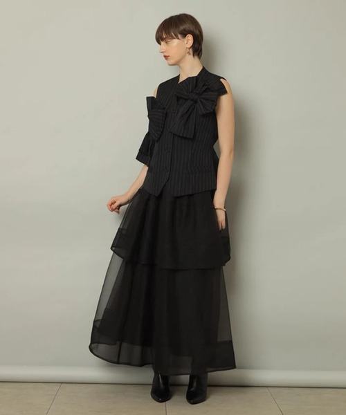 リボンベスト（その他アウター）｜CADUNE（カデュネ）のファッション