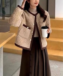 MAISON DE THERESE(メゾン ド テレーズ)のノーカラー モッズコート(モッズコート)