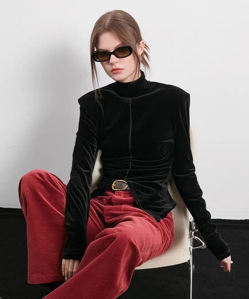 D&G ベルベット グラフィック長袖トップス 40 D&G ベルベット グラフィック長袖トップス 40 D&G ベルベット