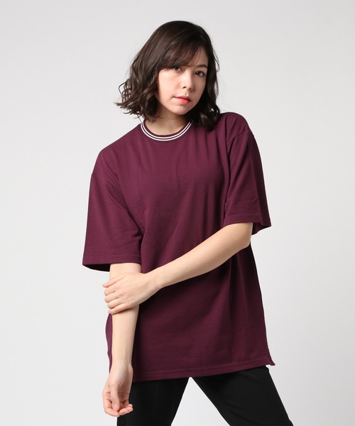 ARCHIVER(アーカイバ)の「【RES】鹿の子ライン入り刺繍クルーTシャツ(Tシャツ/カットソー・メンズ・ネイビー/ピンク/チャコールグレー/ホワイト・MEDIUM/LARGE)」の6枚目の写真