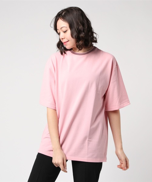 ARCHIVER(アーカイバ)の「【RES】鹿の子ライン入り刺繍クルーTシャツ(Tシャツ/カットソー・メンズ・ネイビー/ピンク/チャコールグレー/ホワイト・MEDIUM/LARGE)」の12枚目の写真