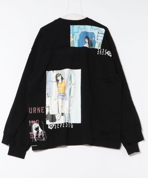 SEVESKIG（セヴシグ）の「seveskig/セブシグ/NReborn L/SL Tee Shirt Ver, Hisashi Eguchi（Tシャツ/カットソー・メンズ・ブラック/ホワイト・L/XL/M）」の13枚目の写真