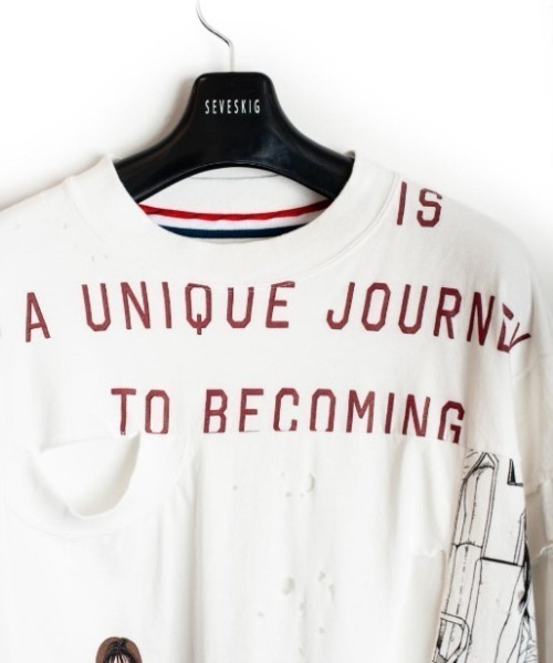 SEVESKIG（セヴシグ）の「seveskig/セブシグ/NReborn L/SL Tee Shirt Ver, Hisashi Eguchi（Tシャツ/カットソー・メンズ・ブラック/ホワイト・L/XL/M）」の18枚目の写真