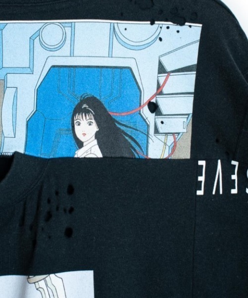 SEVESKIG（セヴシグ）の「seveskig/セブシグ/NReborn L/SL Tee Shirt Ver, Hisashi Eguchi（Tシャツ/カットソー・メンズ・ブラック/ホワイト・L/XL/M）」の8枚目の写真