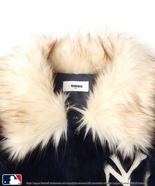 MLB(メジャーリーグベースボール)の「atmos pink MLB Faux Far Blouson / アトモス ピンク MLB フォー ファー ブルゾン 【SP】(その他アウター・レディース・グレー/ベージュ/ネイビー・FREE)」の12枚目の写真