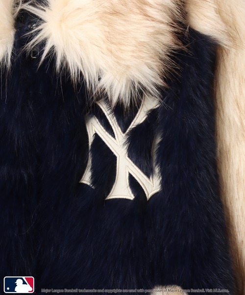 MLB(メジャーリーグベースボール)の「atmos pink MLB Faux Far Blouson / アトモス ピンク MLB フォー ファー ブルゾン 【SP】(その他アウター・レディース・グレー/ベージュ/ネイビー・FREE)」の13枚目の写真