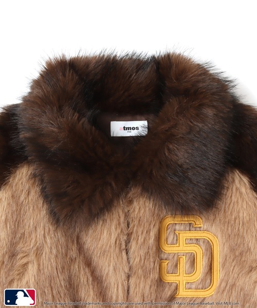 MLB(メジャーリーグベースボール)の「atmos pink MLB Faux Far Blouson / アトモス ピンク MLB フォー ファー ブルゾン 【SP】(その他アウター・レディース・グレー/ベージュ/ネイビー・FREE)」の18枚目の写真