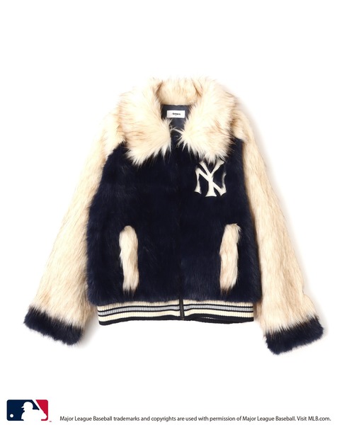 MLB(メジャーリーグベースボール)の「atmos pink MLB Faux Far Blouson / アトモス ピンク MLB フォー ファー ブルゾン 【SP】(その他アウター・レディース・グレー/ベージュ/ネイビー・FREE)」の10枚目の写真
