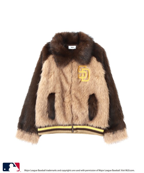 MLB(メジャーリーグベースボール)の「atmos pink MLB Faux Far Blouson / アトモス ピンク MLB フォー ファー ブルゾン 【SP】(その他アウター・レディース・グレー/ベージュ/ネイビー・FREE)」の16枚目の写真