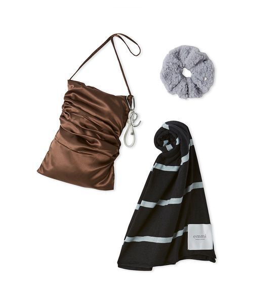 emmi（エミ）の「【セットアイテム】HOLIDAYギフトセット（トートバッグ・レディース・ミント/ホワイト/ブラウン・F）」の2枚目の写真