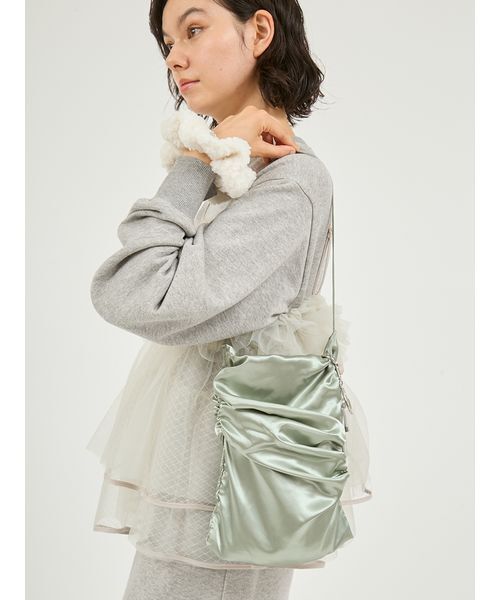 emmi（エミ）の「【セットアイテム】HOLIDAYギフトセット（トートバッグ・レディース・ミント/ホワイト/ブラウン・F）」の4枚目の写真