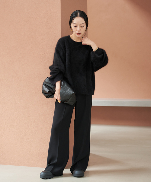 plage（プラージュ）の「《一部カラー六本木店・WEB限定》Fur Essential ニット（ニット/セーター・レディース・ブラック/グレー系その他/チャコールグレー/ラベンダー・FREE）」の17枚目の写真