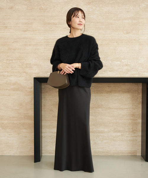 plage（プラージュ）の「《一部カラー六本木店・WEB限定》Fur Essential ニット（ニット/セーター・レディース・ブラック/グレー系その他/チャコールグレー/ラベンダー・FREE）」の21枚目の写真