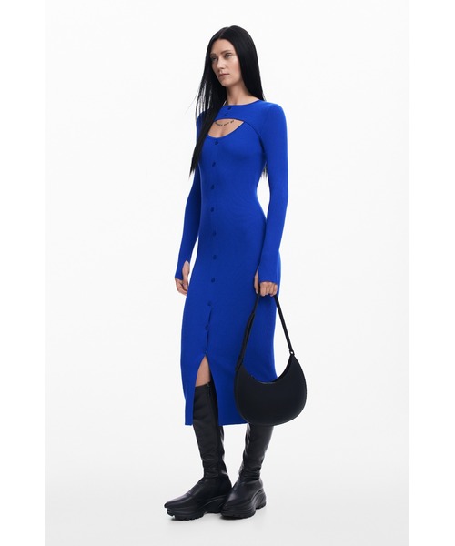 未使用⭐タグ付き　Desigual × Maitrepierre マイトルピエール柄のミディドレス 女性用 I Desigual.com