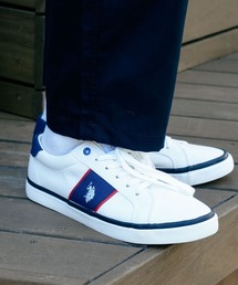 LB/S （エルビーエス）の「【U.S. POLO ASSN./ユーエスポロアッスン】配色ライン コートソール キャンパス スニーカー（スニーカー）」