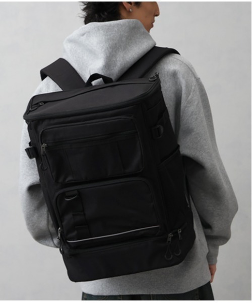 AIRWALK（エアウォーク）の「【AIRWALK/エアウォーク】大型スクエアリュック35L（バックパック/リュック・メンズ・ブラウン/ブラック/カーキ・FREE）」の21枚目の写真
