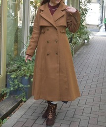 axes femme | ２ＷＡＹカラーロングコート(ダッフルコート)