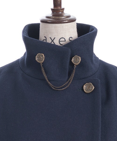 axes femme(アクシーズファム)の「2WAYカラーロングコート(ダッフルコート・レディース・ネイビー/チャコール/キャメル・MEDIUM/LARGE)」の17枚目の写真