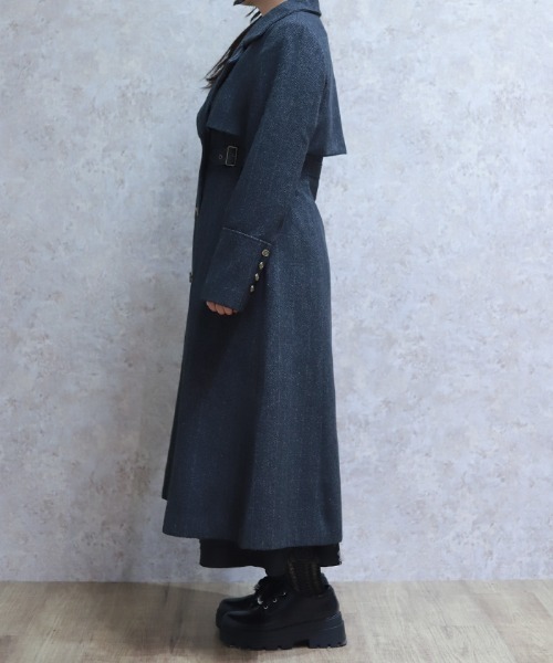 2WAYカラーロングコート（ダッフルコート）｜axes femme