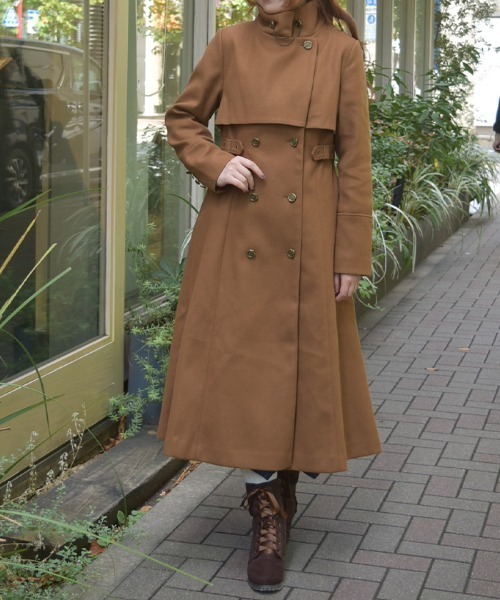 2WAYカラーロングコート（ダッフルコート）｜axes femme