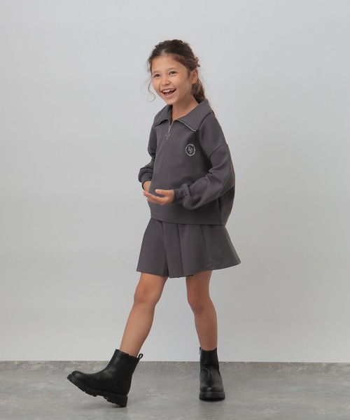 GLOBAL WORK（グローバルワーク）の「ダンボールセットアップ長袖/603697（つなぎ/オールインワン・キッズ・オフホワイト/チャコールグレー・160cm/140cm/130cm/150cm）」の11枚目の写真