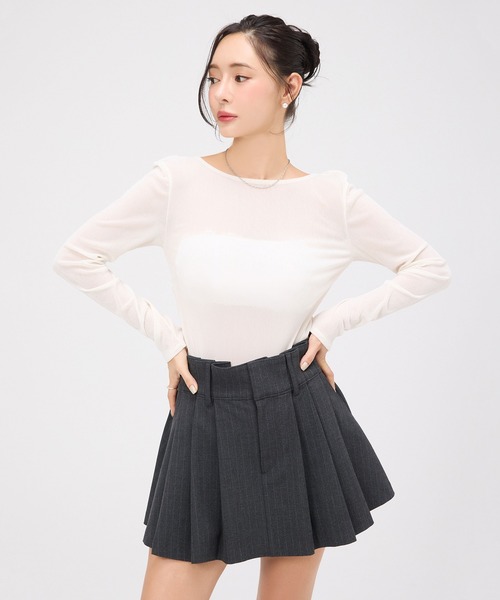 セール】ボックスプリーツミニスカート（スカート）｜EIMY ISTOIRE