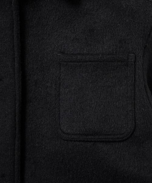 AJUGA.（アジュガ）の「ウールショートジャケット（ブルゾン・レディース・ブラック/アイボリー・FREE）」の9枚目の写真