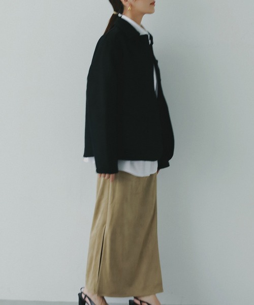 AJUGA.（アジュガ）の「ウールショートジャケット（ブルゾン・レディース・ブラック/アイボリー・FREE）」の18枚目の写真