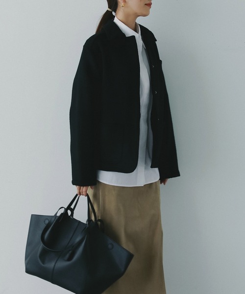 AJUGA.（アジュガ）の「ウールショートジャケット（ブルゾン・レディース・ブラック/アイボリー・FREE）」の17枚目の写真