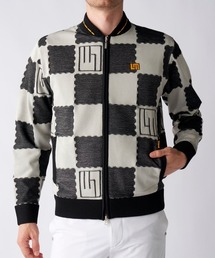 Loudmouth（ラウドマウス）の「【Loudmouth/ラウドマウス】手書き風ニットブルゾン　蓄熱裏地付き　ゴルフ（ブルゾン・レディース）」