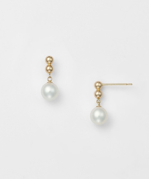 agete K10 淡水パール ピアス K10淡水パールピアス（ピアス（両耳用））｜agete（アガット）の