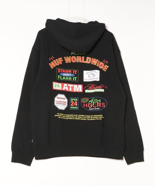 HUF(ハフ)の「HUF PROMO P/O HOODIE ハフ プロモーション プリント パーカー(パーカー・メンズ・ブラック・SMALL/MEDIUM/LARGE/X-LARGE)」の2枚目の写真