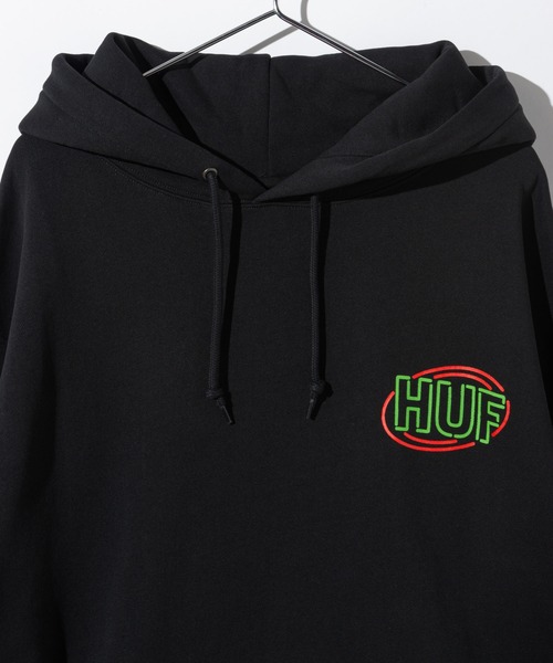 HUF(ハフ)の「HUF PROMO P/O HOODIE ハフ プロモーション プリント パーカー(パーカー・メンズ・ブラック・SMALL/MEDIUM/LARGE/X-LARGE)」の5枚目の写真