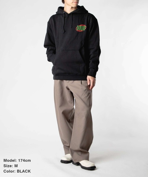 HUF(ハフ)の「HUF PROMO P/O HOODIE ハフ プロモーション プリント パーカー(パーカー・メンズ・ブラック・SMALL/MEDIUM/LARGE/X-LARGE)」の12枚目の写真