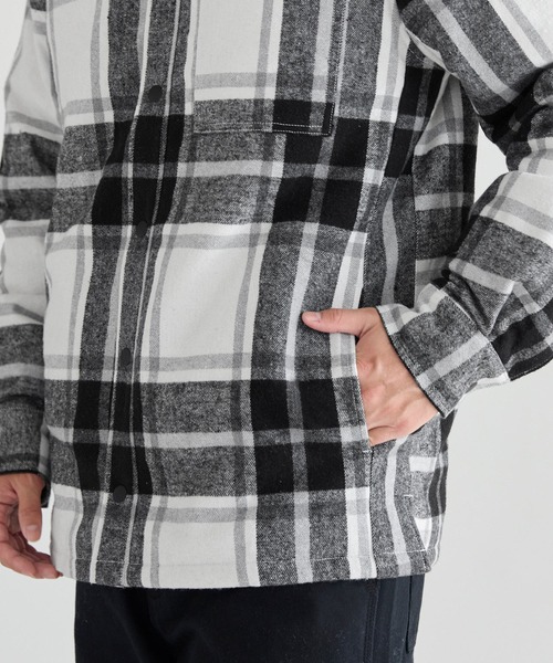 ヘビーネルチェック裏ボアブルゾン（ブルゾン）｜coca（coca）（コカ