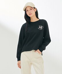 女性裾変形スウェットTシャツ-DARG5164B03