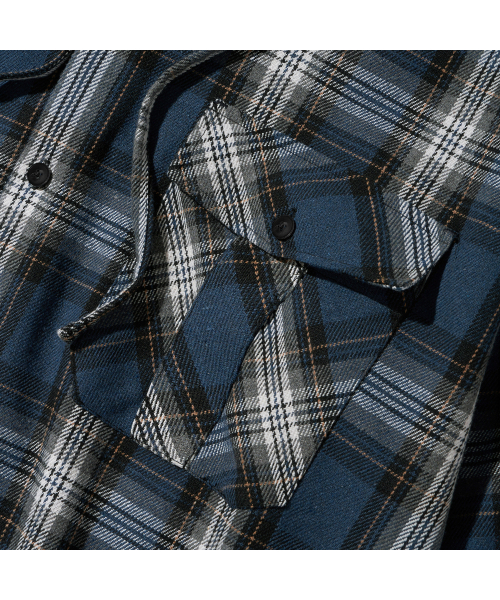 F.ILLUMINATE(フィルミネイト)の「クロスチェックフードシャツ-ネイビー(シャツ/ブラウス・レディース・その他・SMALL/MEDIUM/LARGE)」の8枚目の写真