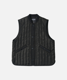 FRIZMWORKS(�t���Y�����[�N�X)��STRIPE QUILTED MIL LINER VEST _ BLACK(�_�E���x�X�g)